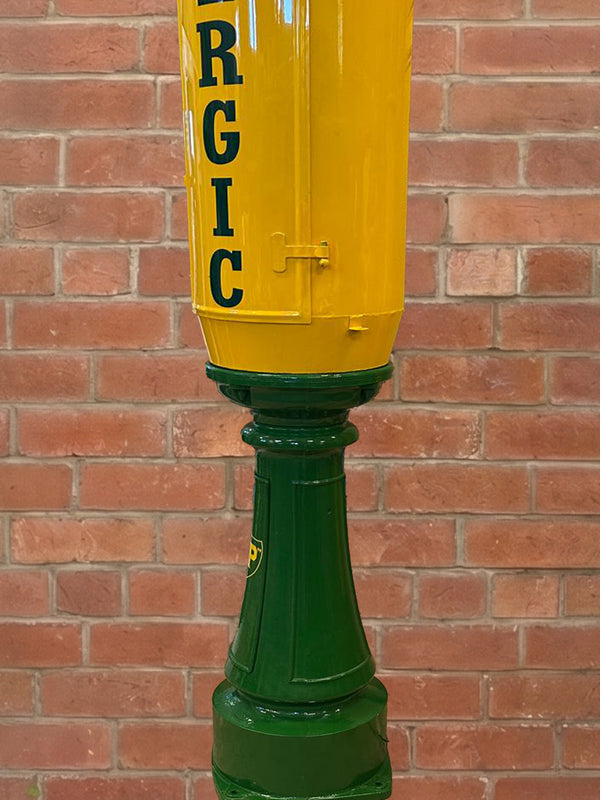 BP Energic Petrol Pump with Glass Globe