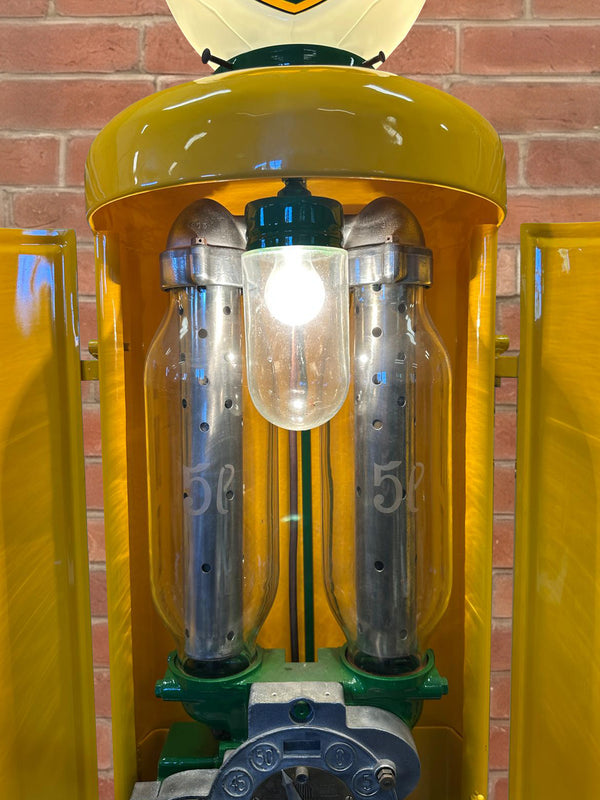 BP Energic Petrol Pump with Glass Globe