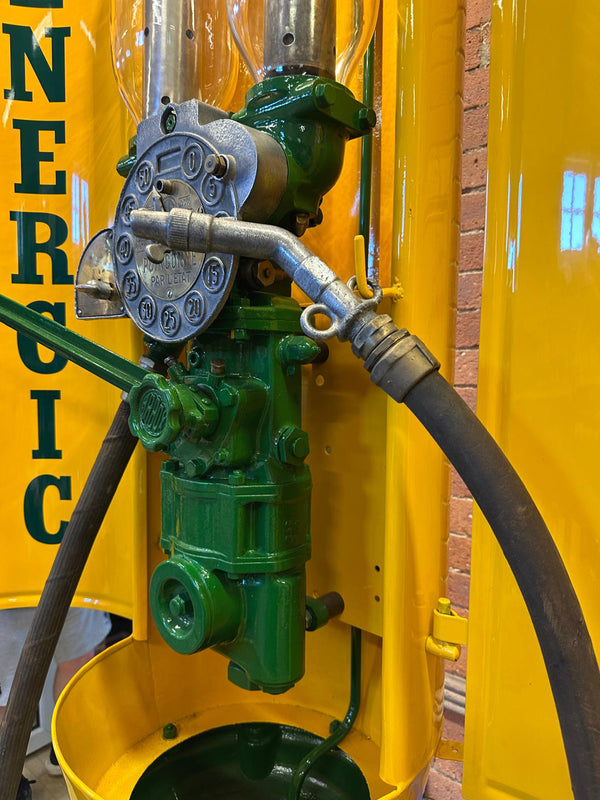 BP Energic Petrol Pump with Glass Globe