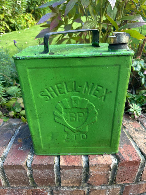 Shell Mex 2 Gallon Green Petrol Can
