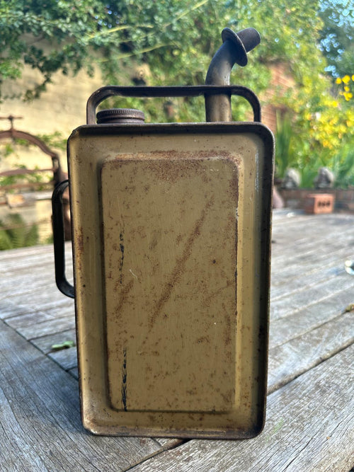 Vintage Petrol Can With Pourer & Cap
