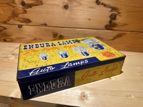 Vintage Endura Lamps 12 16V - 6W Display Tin