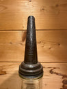 Huffman 1 quart glass oil bottle