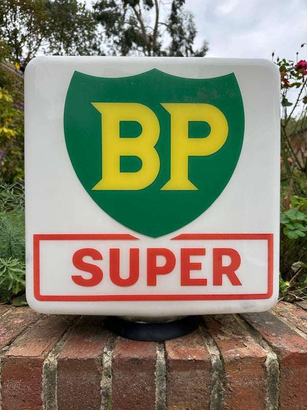 BP Super Glass Petrol Pump Globe