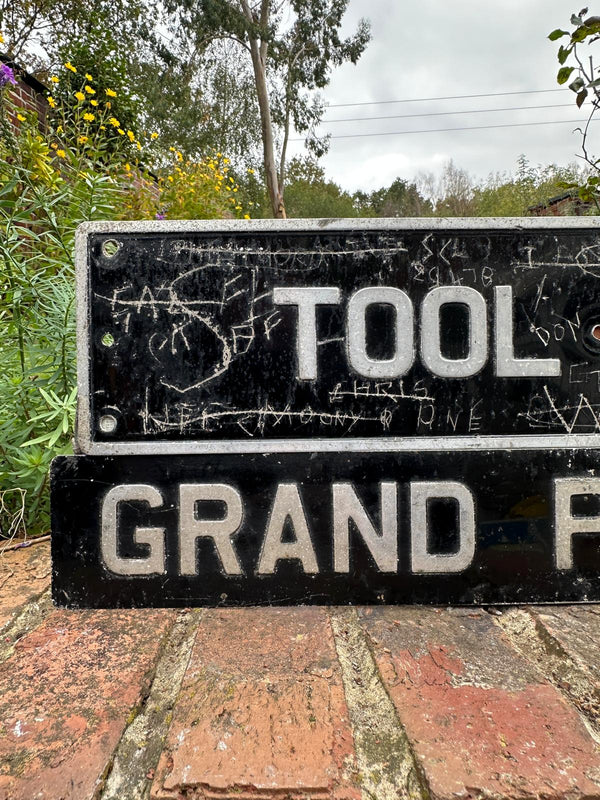 Original Silverstone Toilet and Bar Signs
