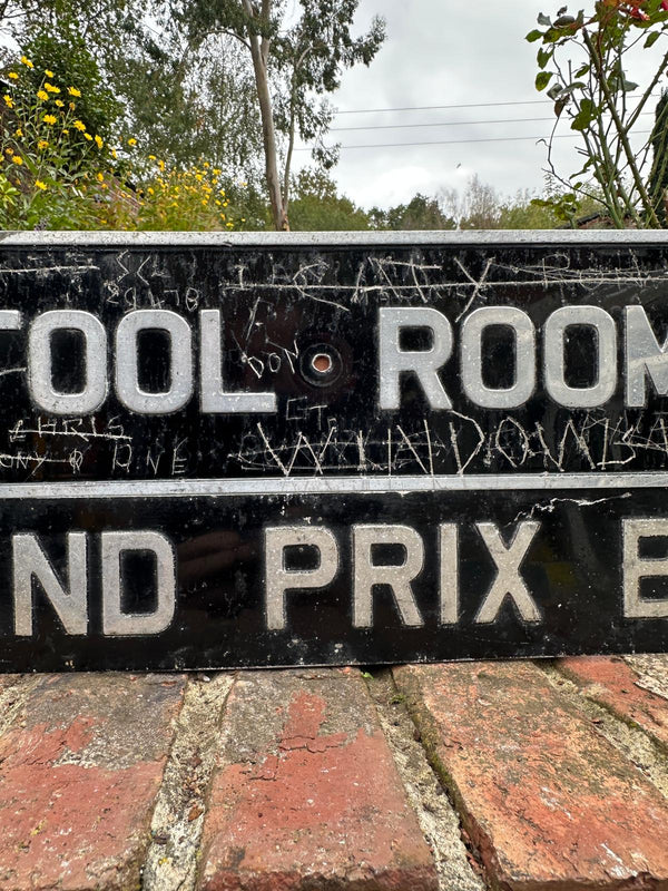 Original Silverstone Toilet and Bar Signs