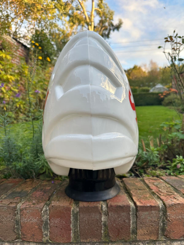 Shell Fat Glass Petrol Pump Globe