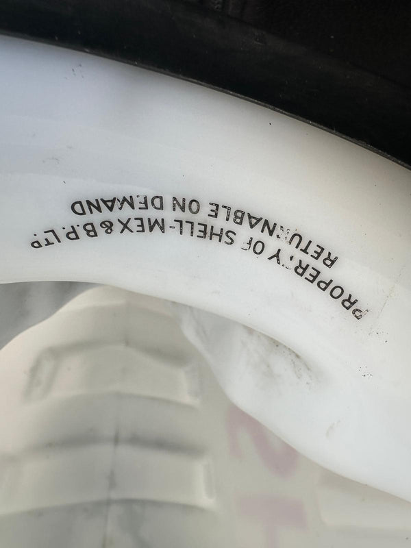 Shell Fat Glass Petrol Pump Globe