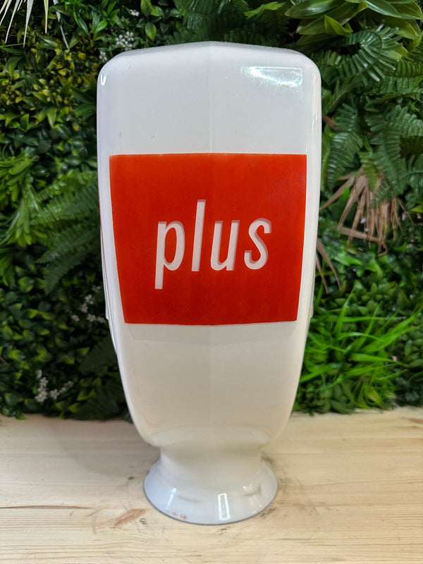 Fina Super Plus Glass Petrol Pump Globe
