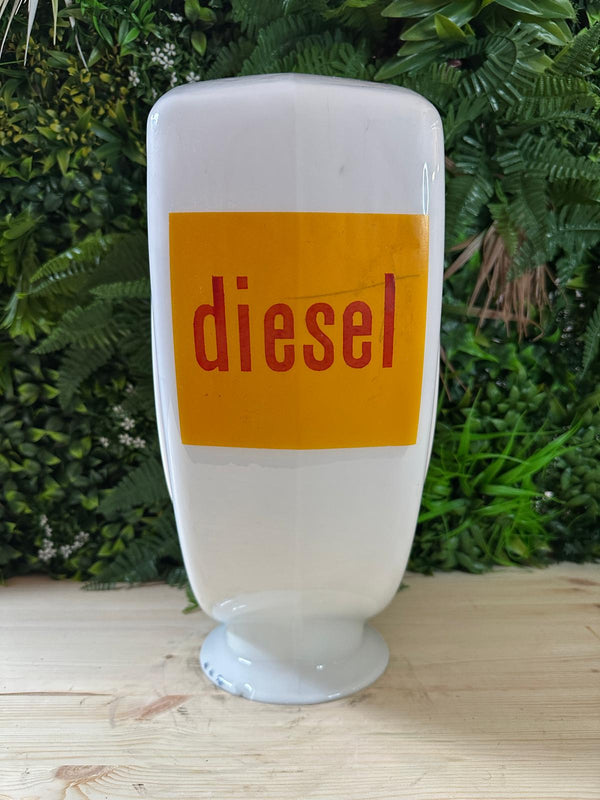 Fina Glass Diesel Pump Globe