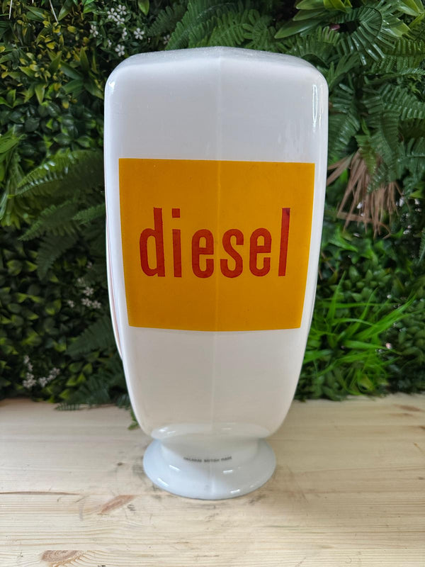 Fina Glass Diesel Pump Globe