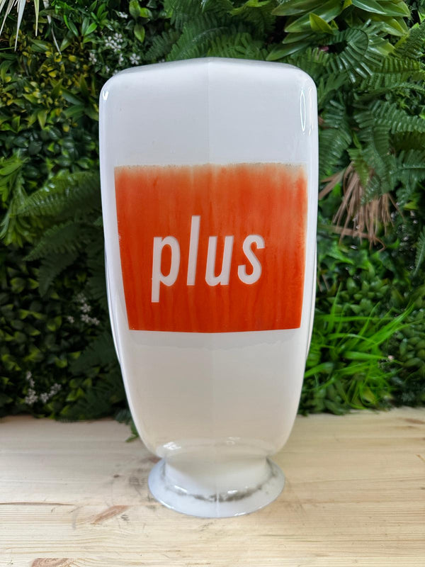 Fina Super Plus Glass Petrol Pump Globe