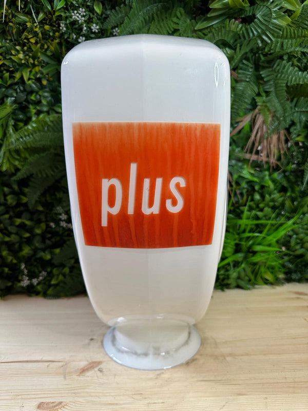 Fina Super Plus Glass Petrol Pump Globe