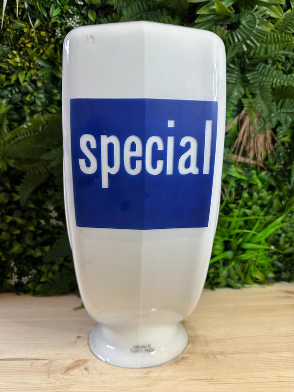 Fina Special Glass Petrol Pump Globe