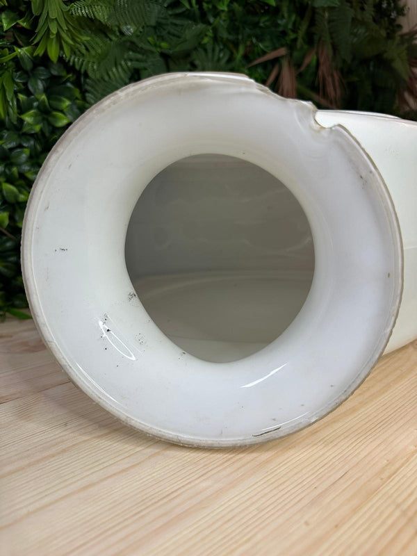 Fina Blank Glass Petrol Pump Globe