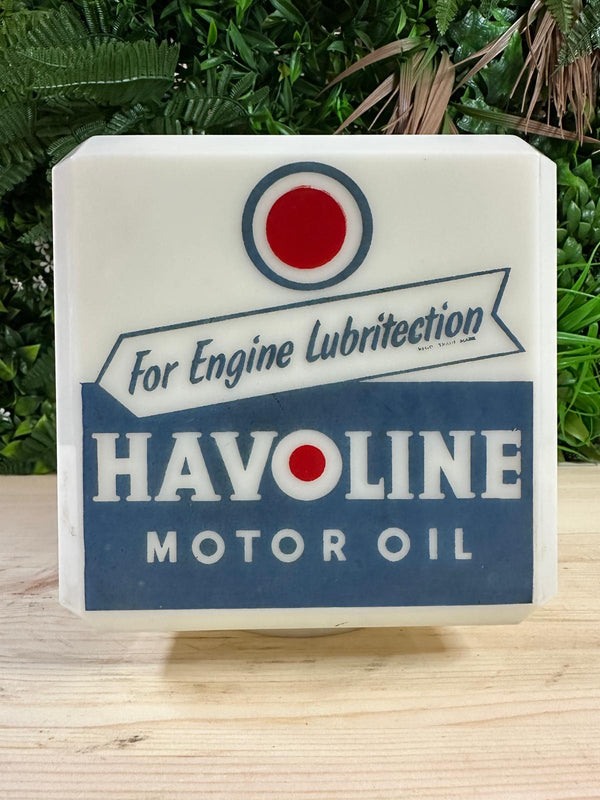 Havoline Motor Oil Glass Oil Dispenser Globe