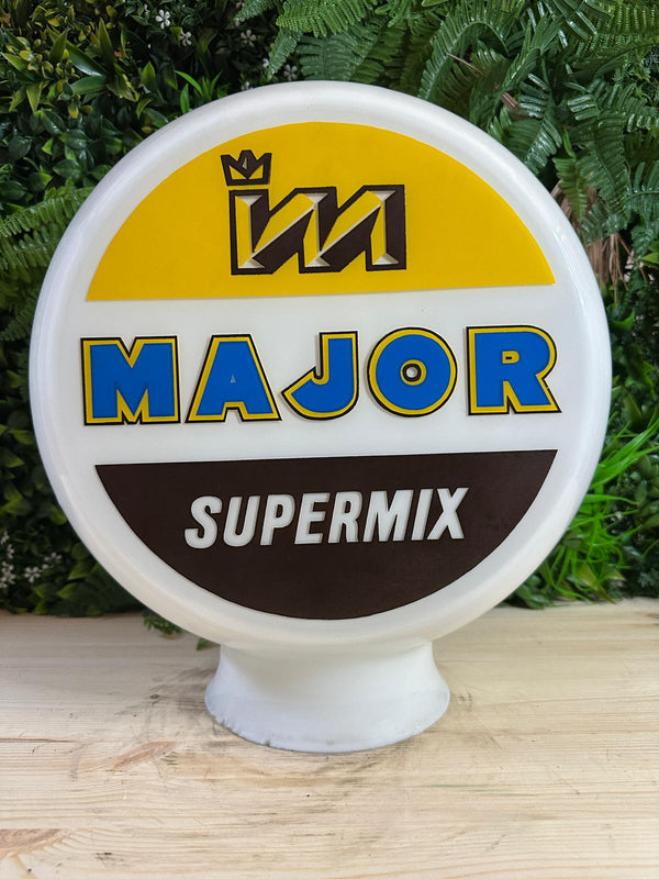 Major Supermix Glass Petrol Pump Globe