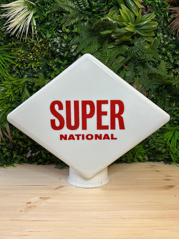 National Super Glass Petrol Pump Globe