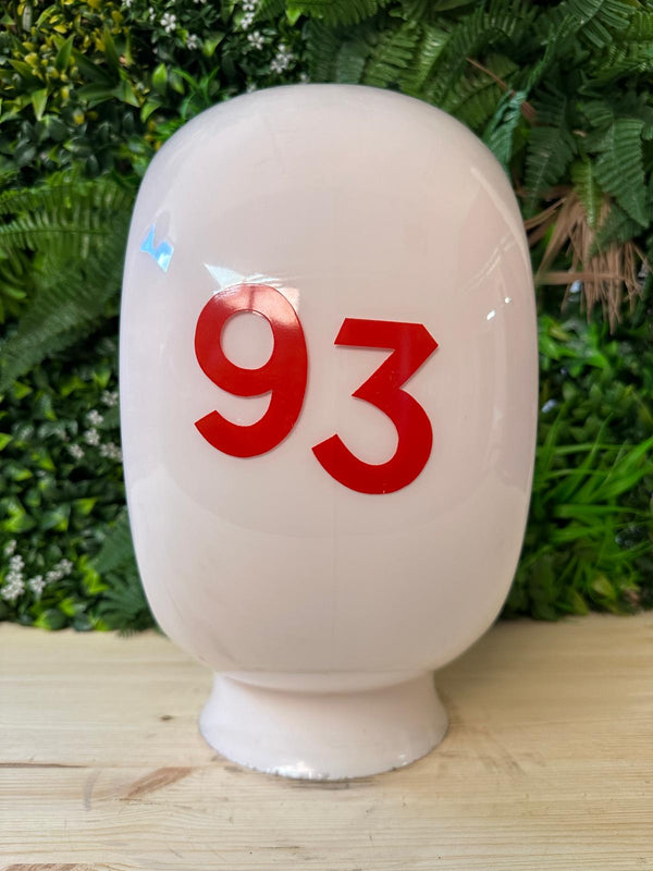 Jet 93 Glass Petrol Pump Globe