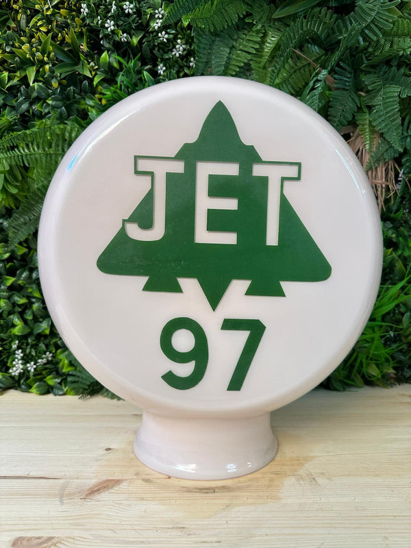 Jet 97 Glass Petrol Pump Globe