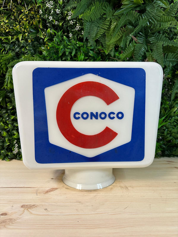 Conoco Glass Petrol Pump Globe