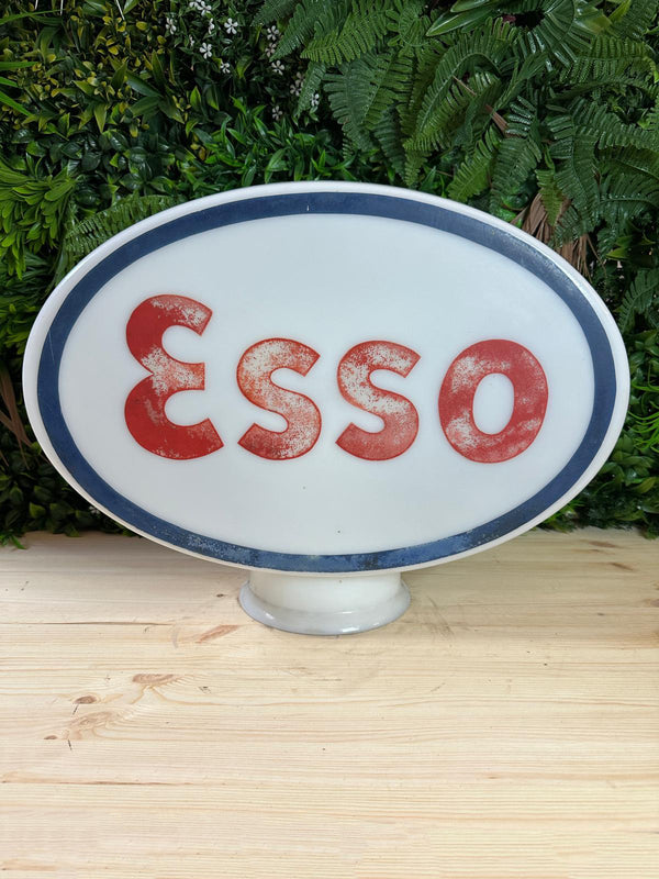 Esso Glass Petrol Pump Globe