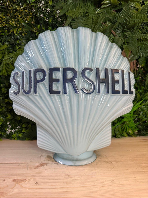 SUPERSHELL Glass Petrol Pump Globe