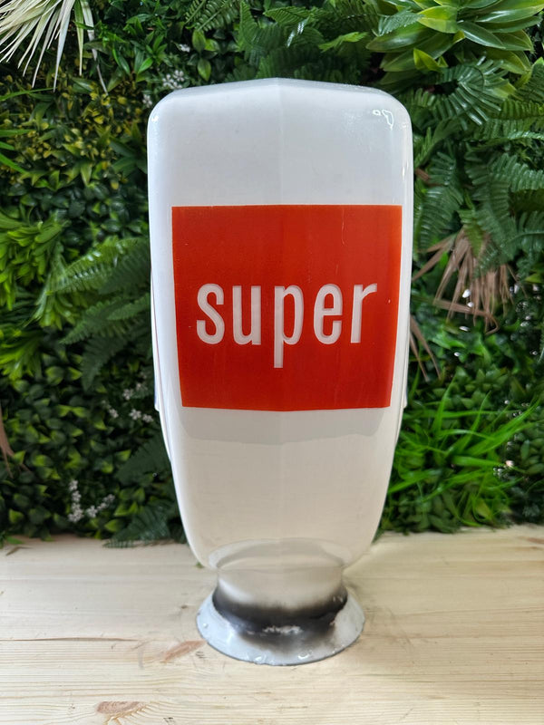 Super Fina Glass Petrol Pump Globe