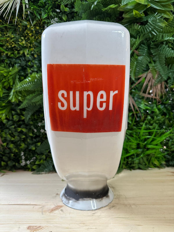 Super Fina Glass Petrol Pump Globe