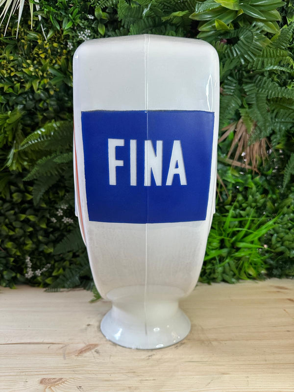 Fina Glass Petrol Pump Globe