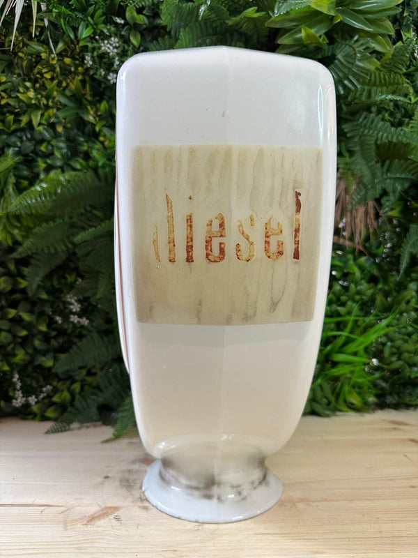 Fina Glass Diesel Pump Globe