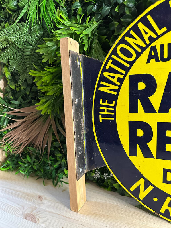 National Radio Service Enamel Sign