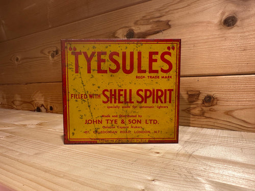Tysules Shell Spirit Lighter Fuel Tin