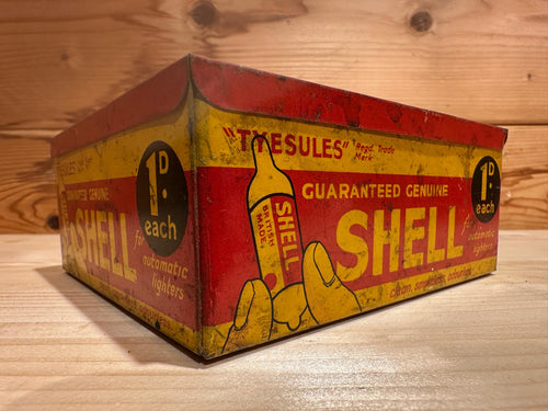 Tysules Shell Spirit Lighter Fuel Tin