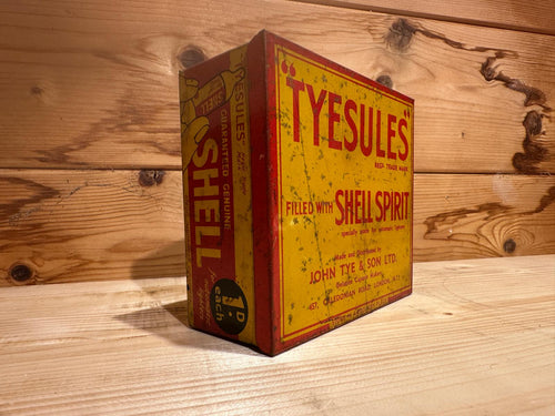 Tysules Shell Spirit Lighter Fuel Tin