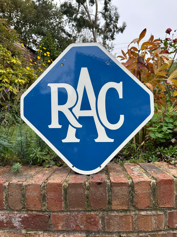 RAC Double Sided Diamond Enamel Sign