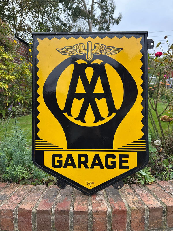 AA (Franco) Garage Double Sided Enamel Sign