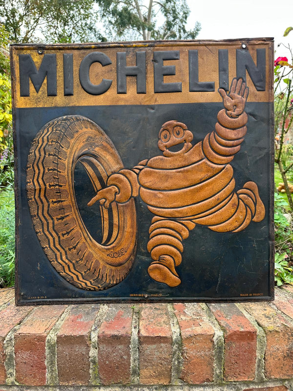 Michelin Double Sided Tin Sign