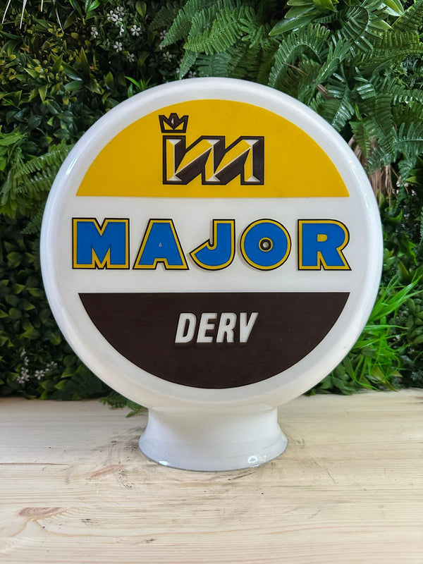 Major Derv Glass Petrol Pump Globe