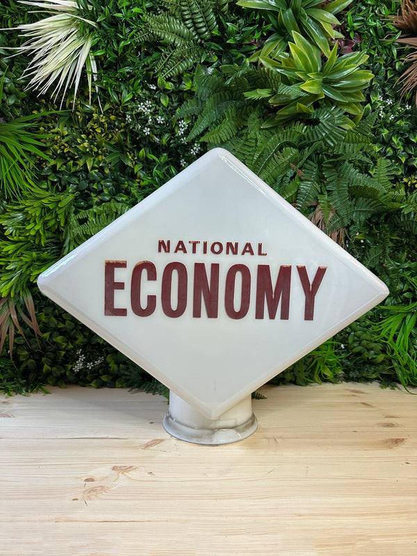 National Economy Glass Petrol Pump Globe