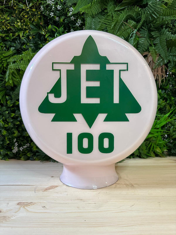 Jet 100 Glass Petrol Pump Globe