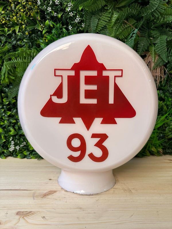 Jet 93 Glass Petrol Pump Globe