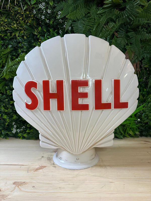 Shell Glass Petrol Pump Globe