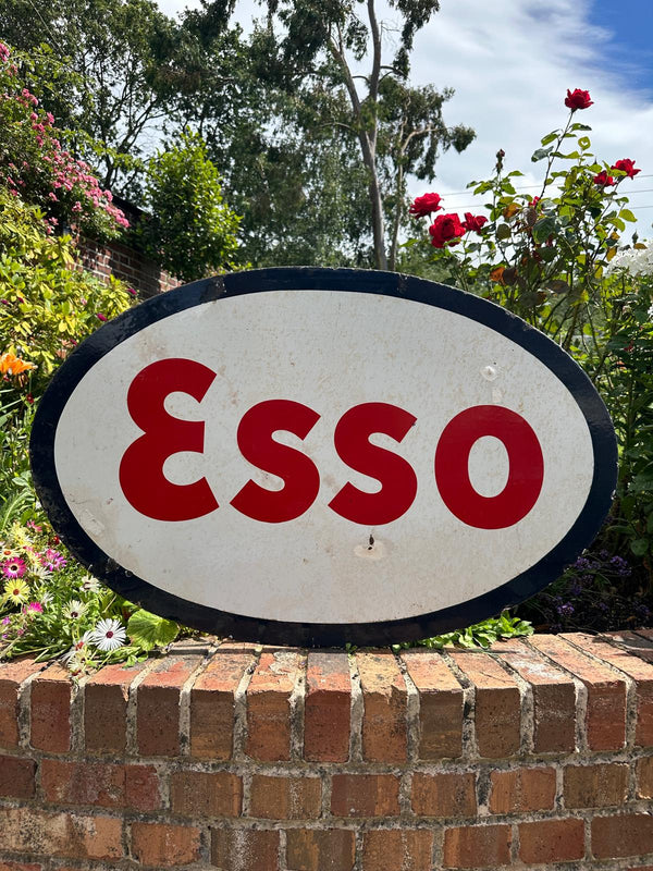 ESSO Double Sided Oval Enamel Sign