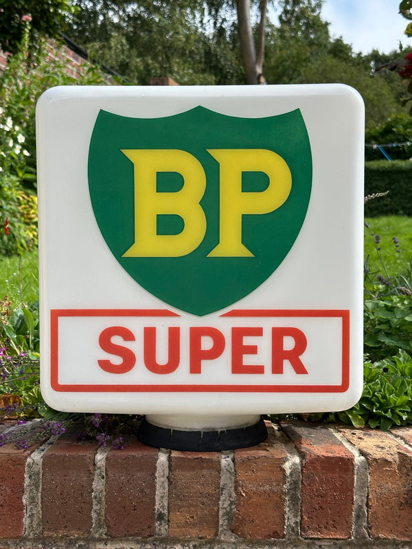 BP Super Glass Petrol Pump Globe
