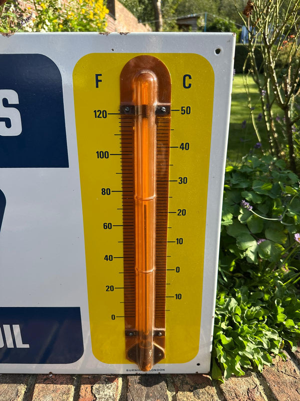 Duckham's Motor Oil - Temperature Gauge Sign